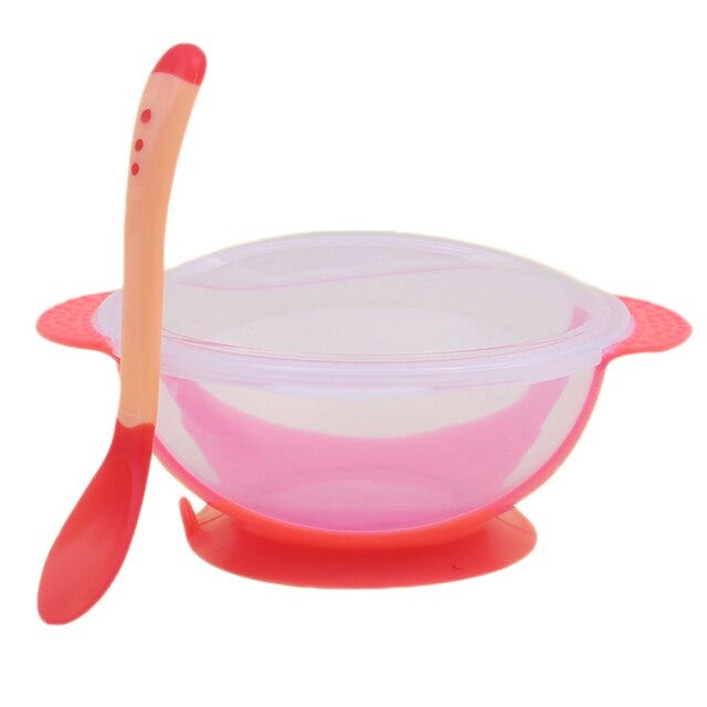 Safari Baby Feeding Bowl With Spoon | Red