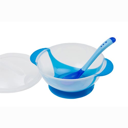 Safari Baby Feeding Bowl With Spoon | Blue