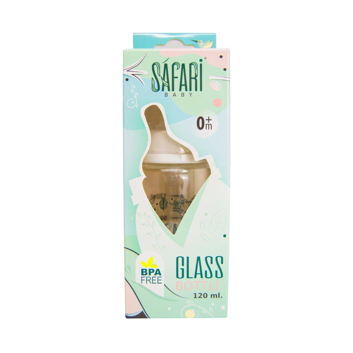Safari Baby Glass Feeding Bottle | +0 Month | 120ml
