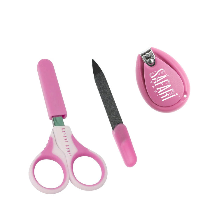 Safari Baby Nail Care Kit | 4 Pieces | Pink