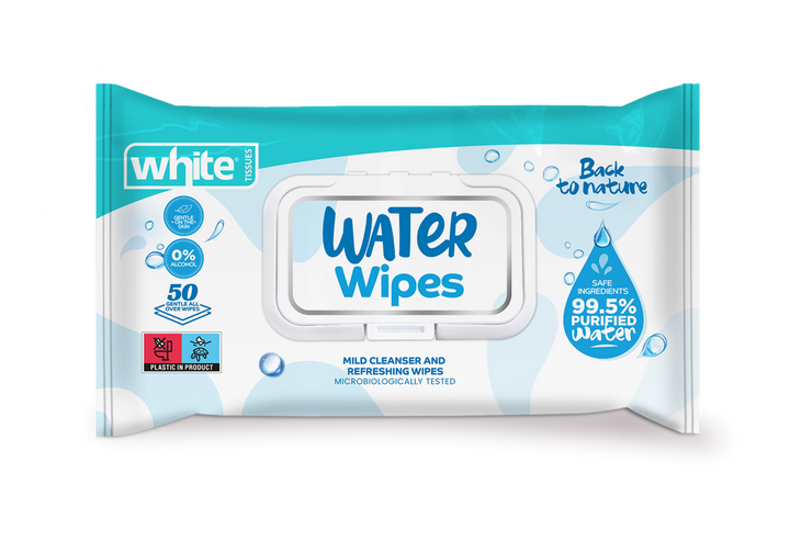 White Water Wet Wipes | 50 Wipes