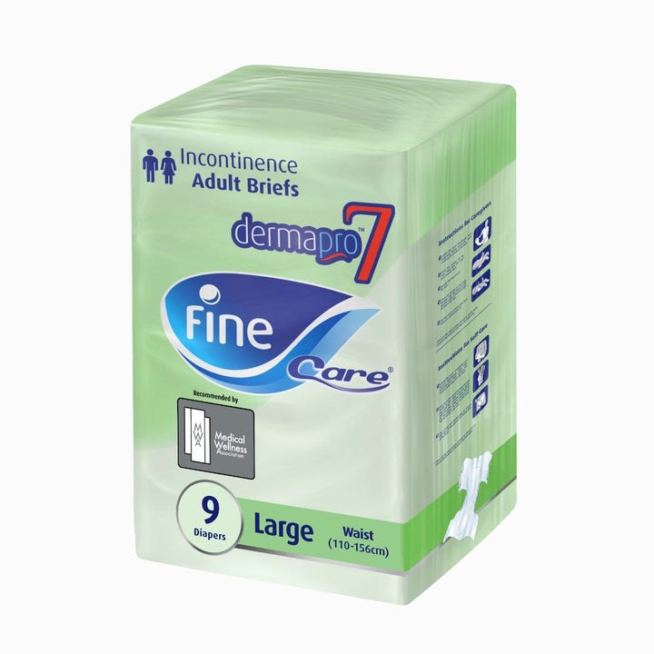 Fine Care Adult Diapers - Large - 9 Diapers
