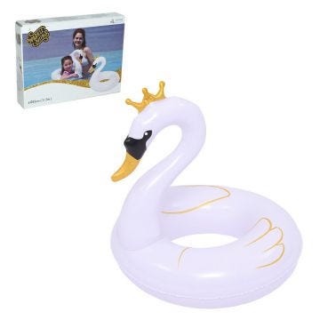 SunClub White Swan Inflatable Ring - 55 cm