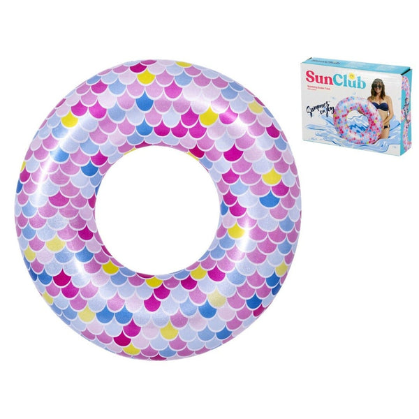 SunClub Sparkling Scales Inflatable Ring