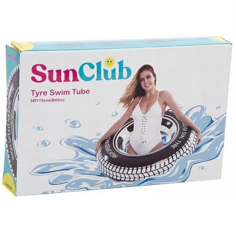 SunClub Tire Inflatable Swim Ring