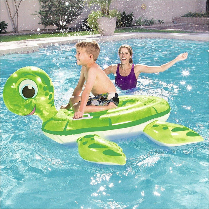 Bestway Turtle Rider Float for Kids - Green and White