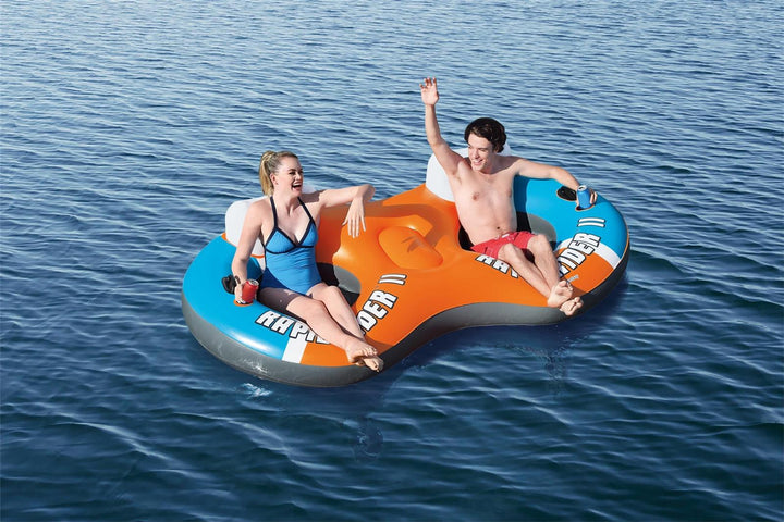 Bestway Rapid Rider II Double Ring Inflatable Swimming Ring | Multicolor
