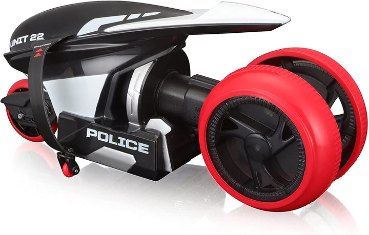Maisto Police Cyklone Remote Control Twist Stunt Bike - Red and Black