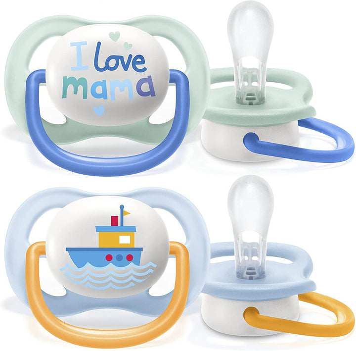 Philips Avent I Love Mama Orthodontic Pacifier, 0-6 Months -2 Pieces