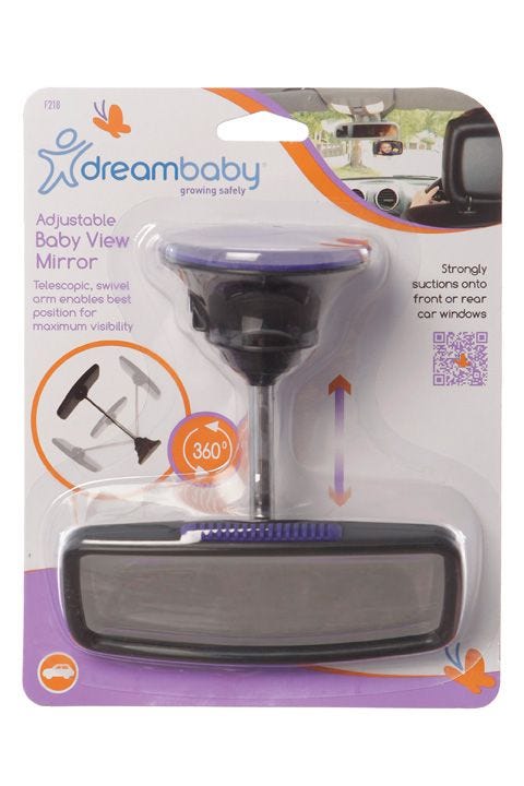 Dreambaby Deluxe Adjustable Baby View Mirror - Black