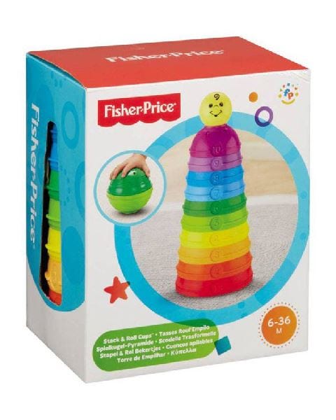 Fisher-Price Brilliant Basics Stack and Roll Cups