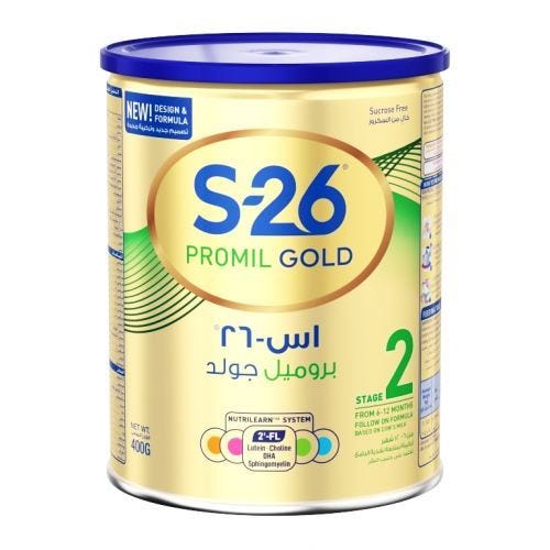 S-26 Promil Gold Follow On Stage 2 Formula 6-12 Months - 400 gm