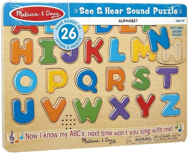 Melissa and Doug Alphabet Sound Puzzle - 26 Pieces