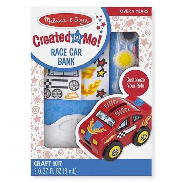 Melissa and Doug Created by Me! Race Car Bank Craft Kit