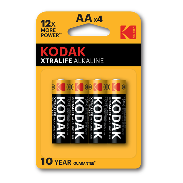 Kodak Xtralife AA Batteries - 4 Pieces