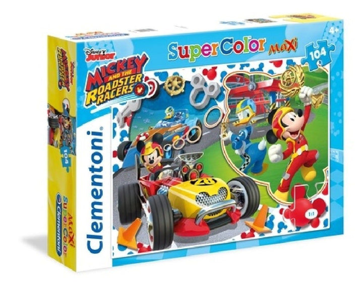 Clementoni Mickey and The Roadster Racers Puzzle - 104 Pieces