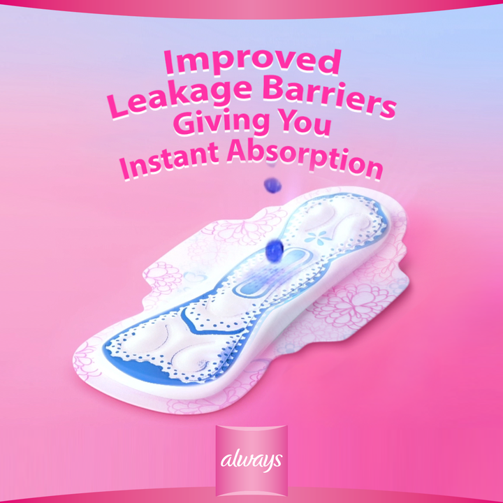 Always 2-in-1 Maxi Thick Long Feather Soft Sanitary Pads - 26 Pads