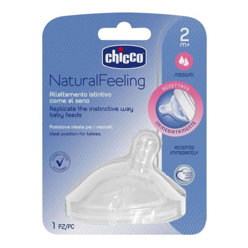 Chicco Natural Feeling Teat 2M+  1 Pc