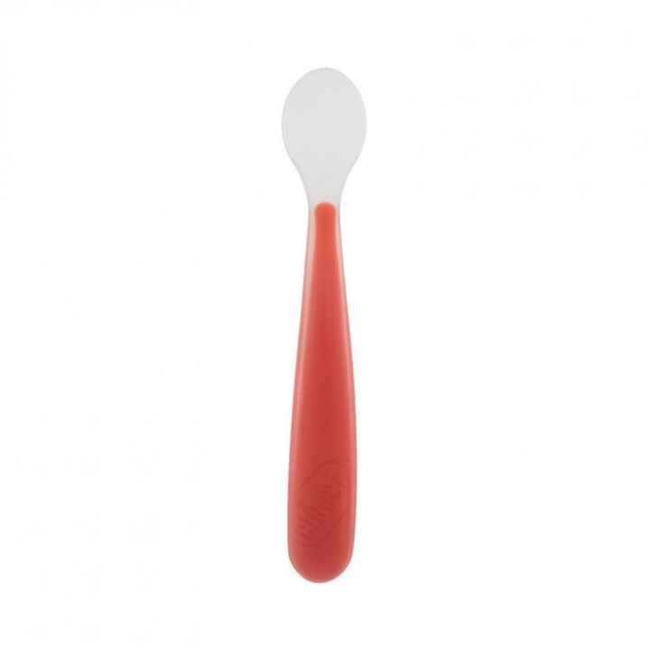 Chicco Soft Silicon Spoon - Red
