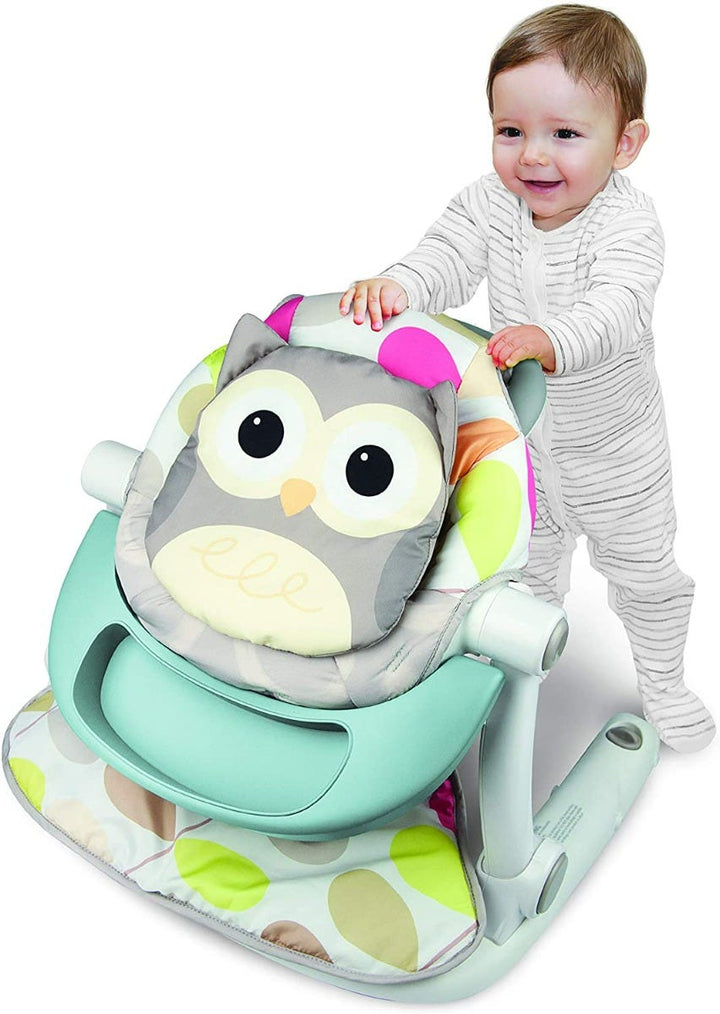 WinFun Sit - to - Walk Floor Seat with ToyTray - Owl