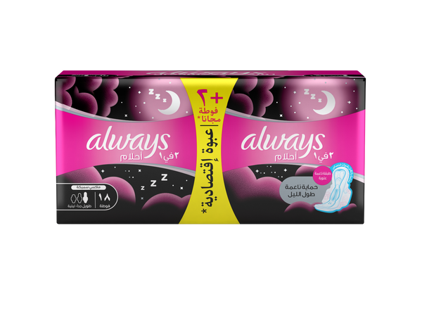 Always Dreamzz Maxi Thick Long Sanitary Pads - 18 Pads