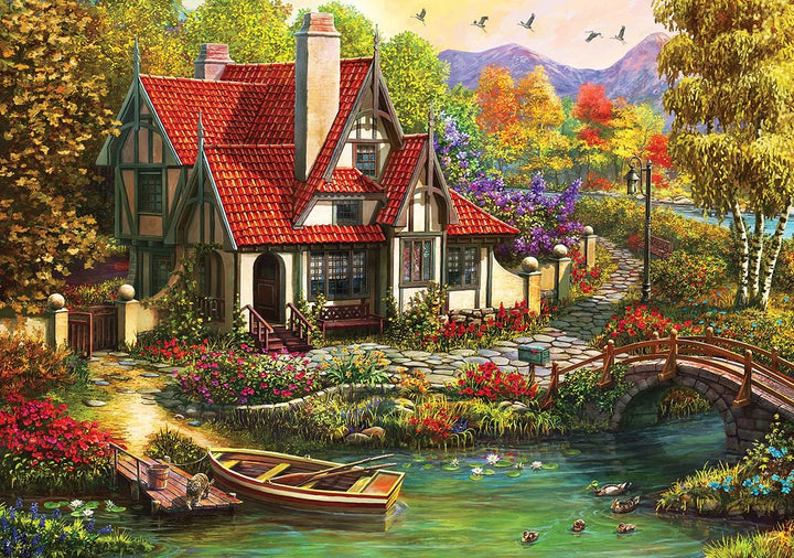 KS Games Riverside Cottage Puzzle - 1000 Pieces