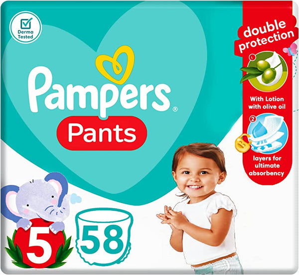Pampers Pants Jumpo Pack | Size 5 | 12-18 KG | 58 Pants