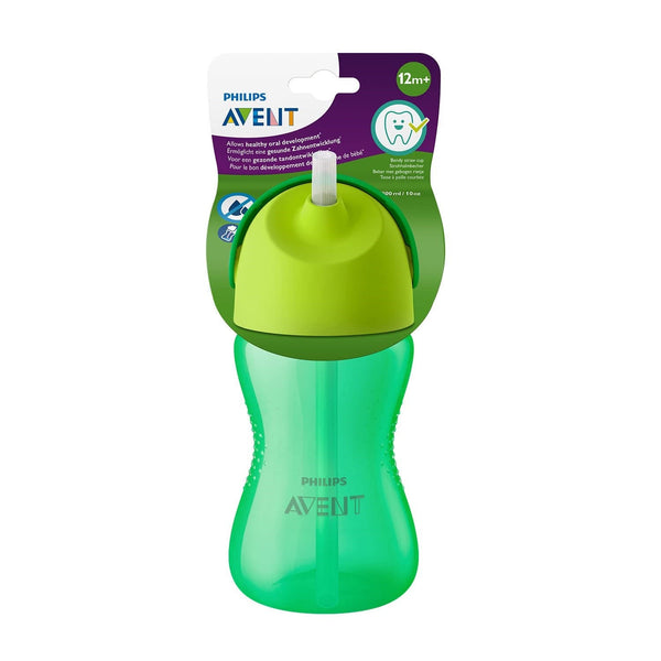 Philips Avent Bendy Straw Cup|12+ Months|300 ml|Green