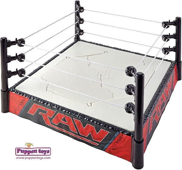 WWE Wrestling RAW Superstar Ring with Authentic Decoration