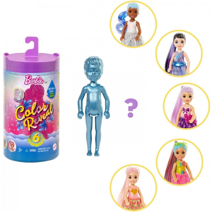 Barbie Doll Color Reveals Chelsea Doll with 6 Surprises