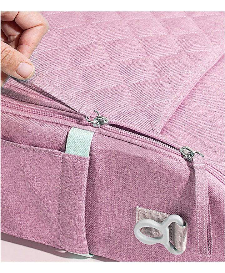 Sunveno Portable Folding Baby Bassinet Crib Diaper Bag | Pink