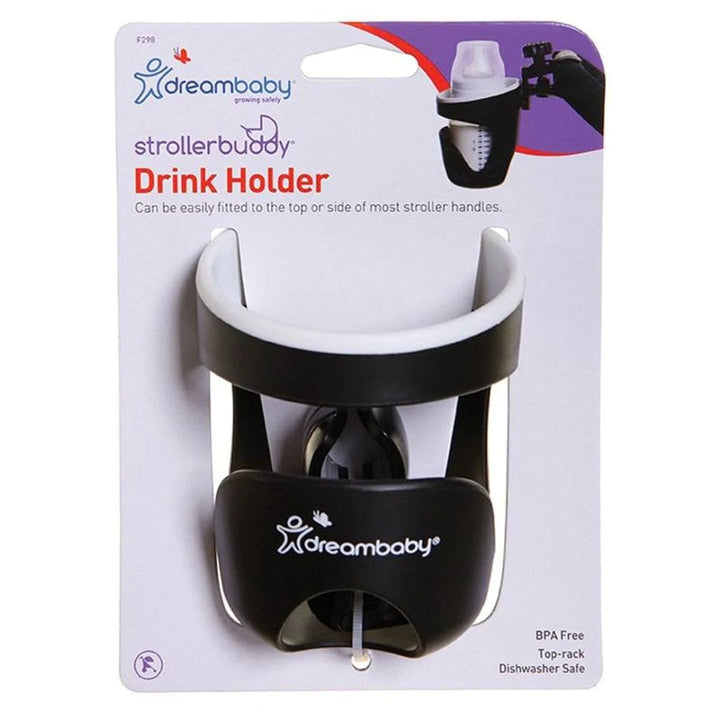 Dreambaby Stroller Buddy Drink Holder | Black