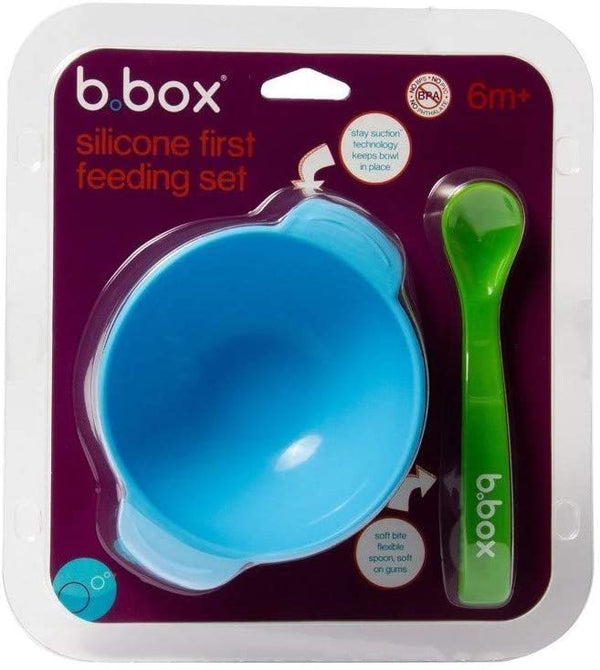 B.Box Silicone First Feeding Set - Ocean Breeze
