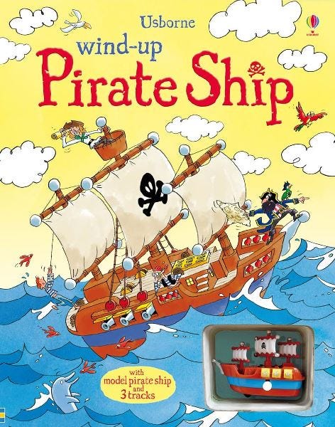 Wind-up Pirate Ship Book, 3-5 Years - 14 Pages