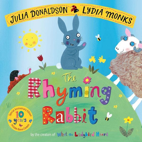 The Rhyming Rabbit 10th Anniversary Edition, 3-5 Years - 32 Pages