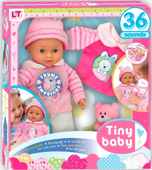 Loko Tiny Baby Doll Gift Set with 36 Sounds