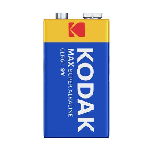 Kodak Max Super Alkaline Battery, 9V - 1 Piece