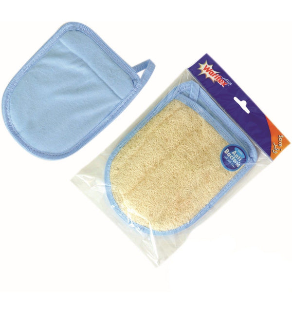 Waritex Natural Body Loofah With Terry Cotton Cloth