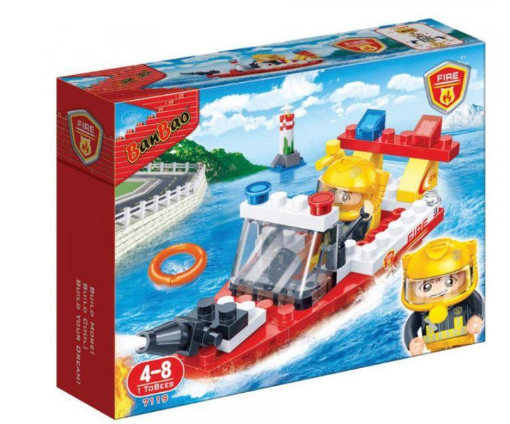 BanBao Fire Boat Blocks