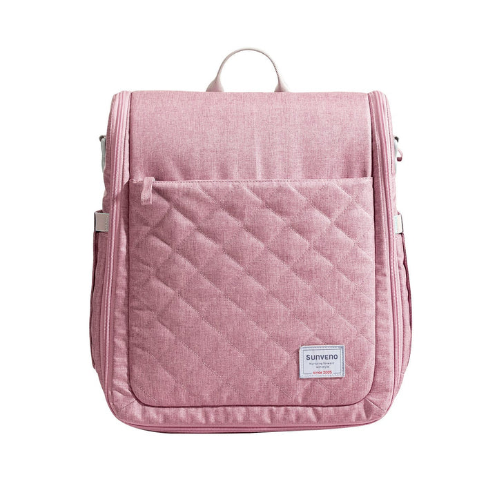 Sunveno Portable Folding Baby Bassinet Crib Diaper Bag | Pink