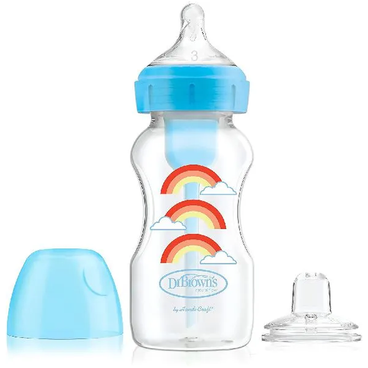 Dr Browns Options+ Feeding Bottle with Sippy Spout 270 ml - Blue