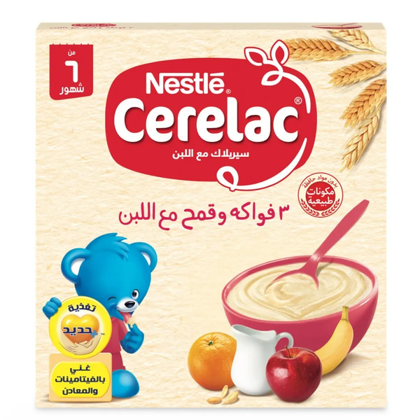 Cerelac 3 Fruits Wheat and Milk Baby Food|6+ Months|125 gm