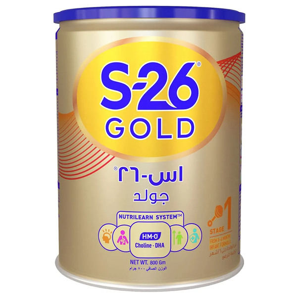 S-26 Gold Stage 1 Baby Formula - 0-6 Months - 400 gm