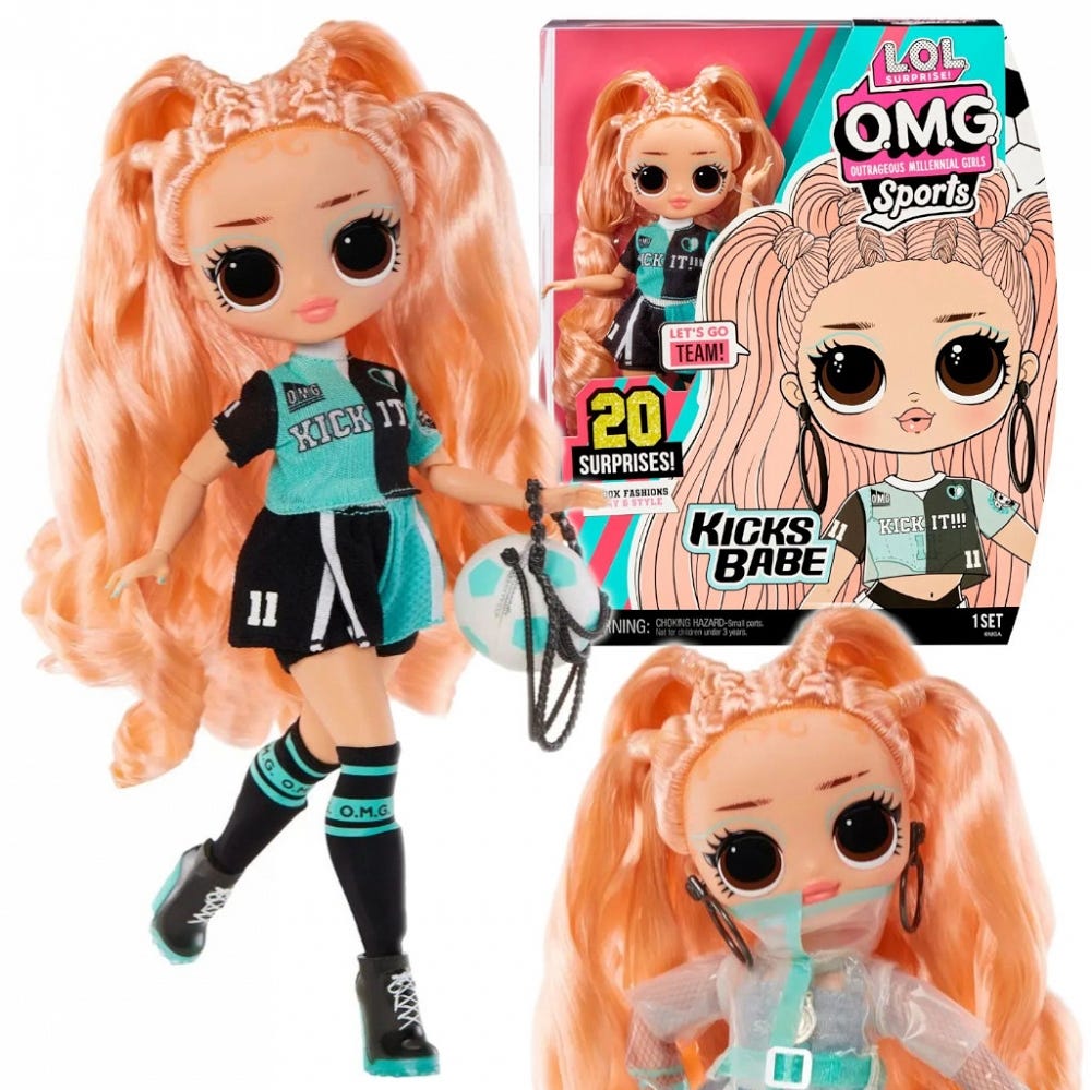 LOL Surprise OMG Sports Fashion Doll Kicks Babe with 20 Surprises – Great  Gift for Kids Ages 4+ 