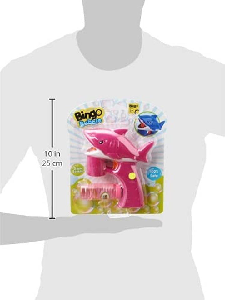 Bingo Shark Bubble Gun - Pink