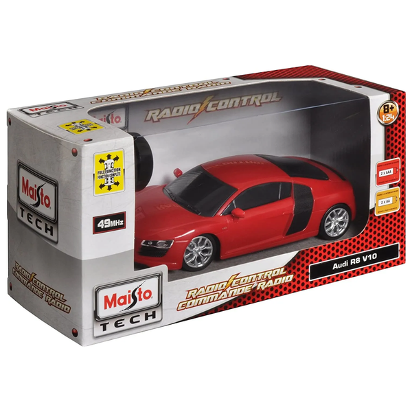 Maisto RC Audi R8 V10 - Scale 1:24 - Red