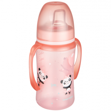 Canpol Babies Training Cup with Silicon Straw 6+ Months - 240 ml - Pink