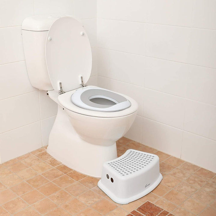 Dreambaby EZY Toilet Trainer Seat + Step Stool - Grey