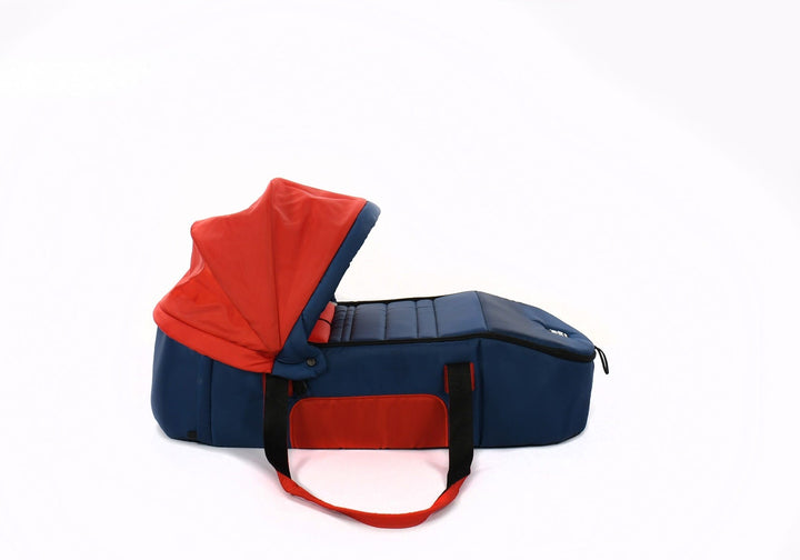 Uni-Baby Carry Cot - Red and Dark Blue