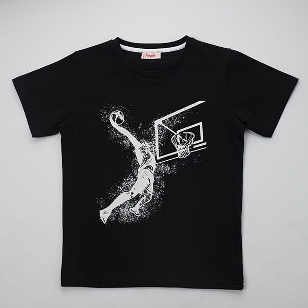 Pompelo Basketball Short Sleeves T-Shirt for Boys